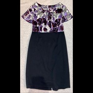 Purple flowered dress